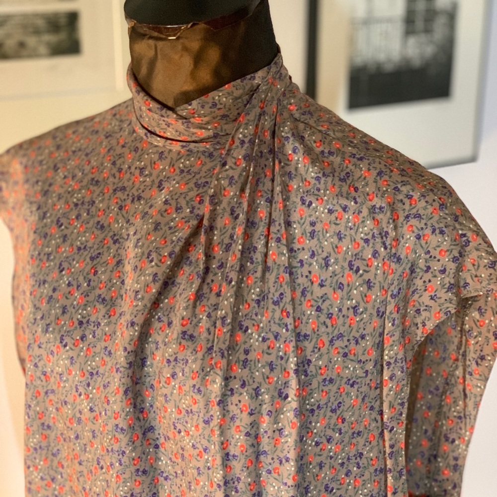 Ted Lapidus - Vintage Liberty Floral Silk Blouse - One Size